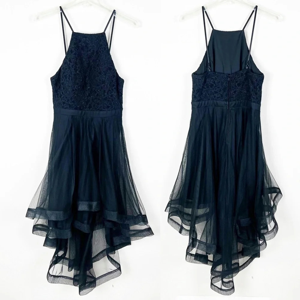 Vintage Y2K City Triangles Sheer Mesh Whimsigoth Edgy Black Dress Goth Witchy 6 - Picture 14 of 15
